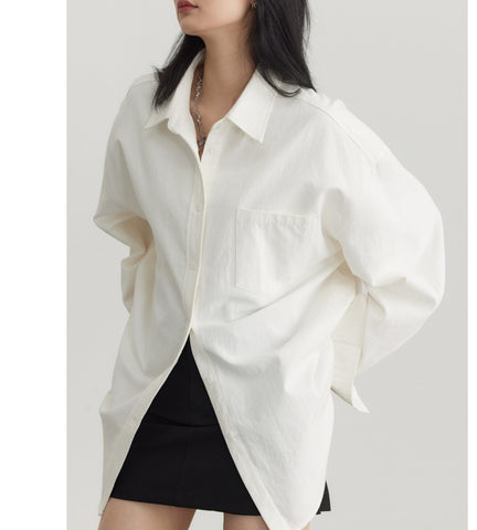 Geumxl Korean Women's Long-sleeved Shirt Loose Woman Tops Fashion Woman Blouse Office Lady Coat 2023 Spring Autumn Clothing