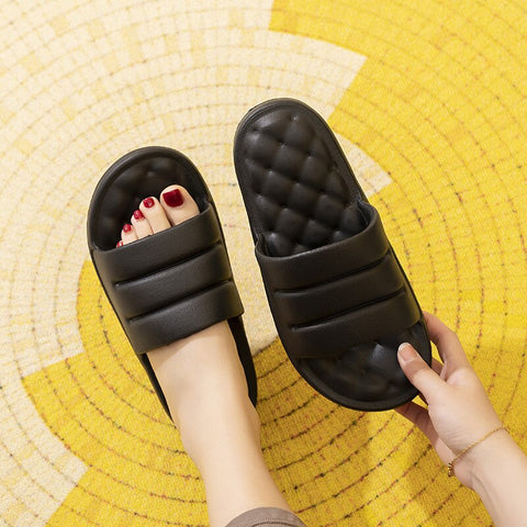 Geumxl 2023 Women's EVA Soft Sole Slide Sandals Thick Platform Summer Slippers For Home Men Lady Indoor Bathroom Anti-Slip Shoes