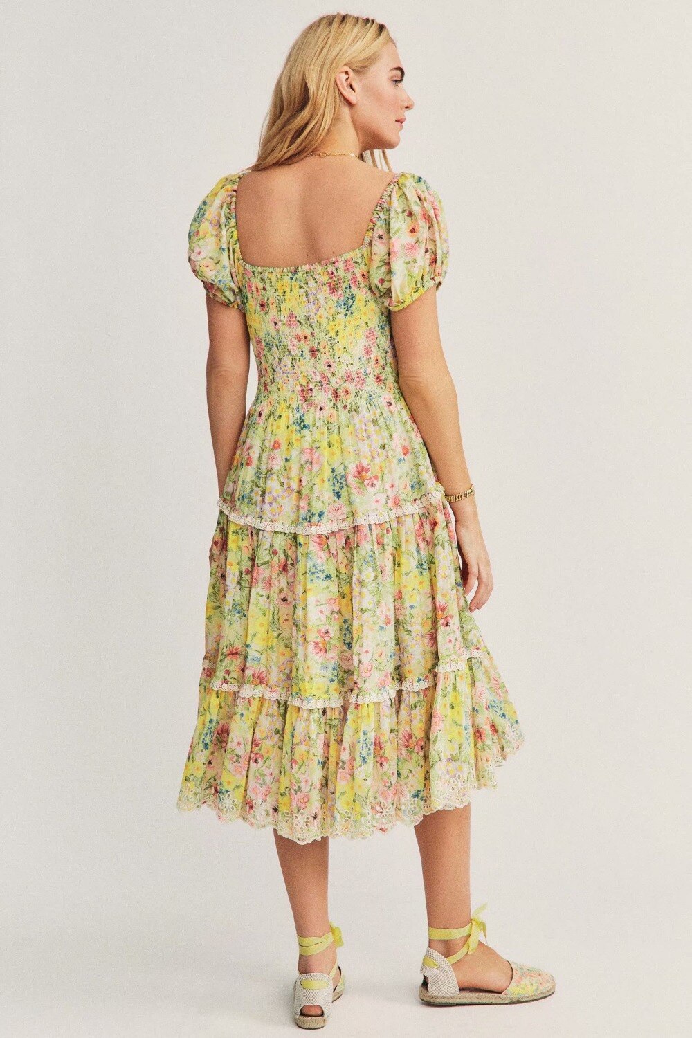 Geumxl 2022 Holiday Elastic Midi Dress Summer Femme Short Sleeve Square Collar A-Line Floral Dress Printing Vestido De Mujer Boho Dress