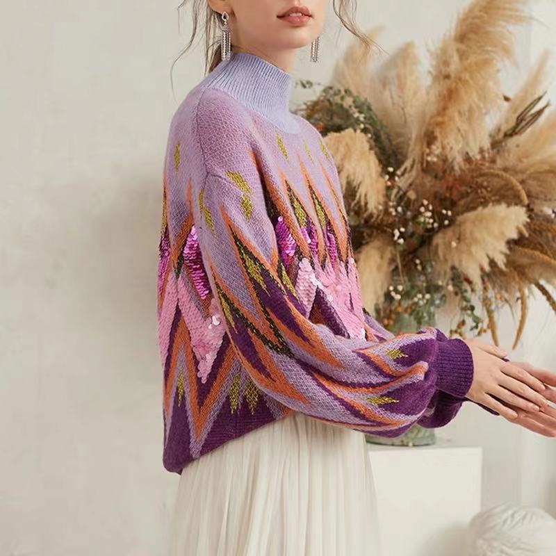 flare long sleeve elegant knit sweater women pull deep V neck Pullover tops Female Casual 2022 Autumn winter warm jumper