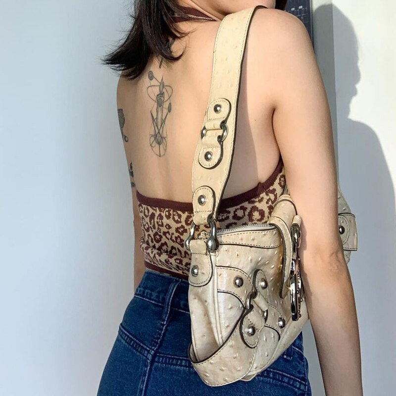 Knitted Leopard Printed Halter Vest Women Sexy Backless Harajuku Korean Fashion Style Tube Cami Tops Summer 2022  Iamhotty