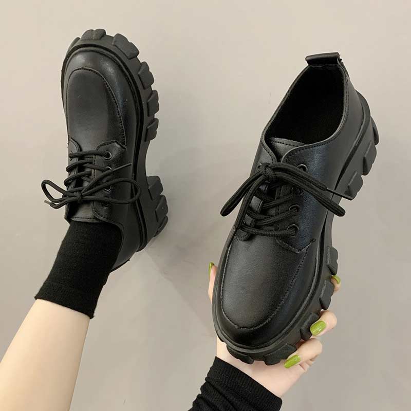 Geumxl Autumn Boots Women Platform Shoes Thinken Heel Chunky Sneakers Black Punk Boots Shoes Height Increasing Botas De Mujer 2022