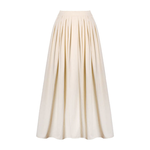 Summer Mid-Calf Skirt Women Heart A Line Stylish Skirt Sweet Elastic Waist Loose Love Print Skirt Elegant Umbrella Skirts