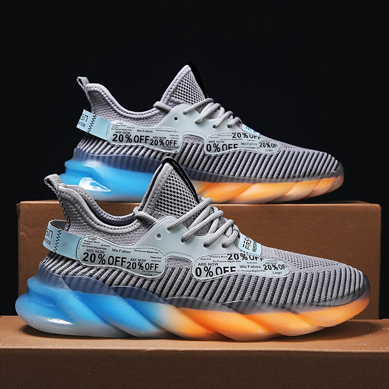Geumxl Men Fashion Luminous Outdoor Sport Shoes For Male Casual Breathable Running Sneaker Tenis Masculino Adulto
