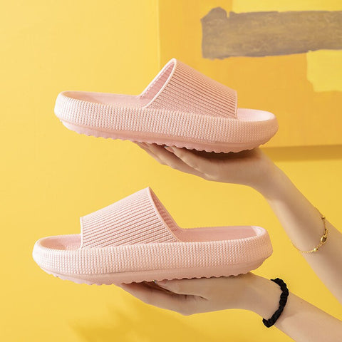 Geumxl 2023 Women's EVA Soft Sole Slide Sandals Thick Platform Summer Slippers For Home Men Lady Indoor Bathroom Anti-Slip Shoes