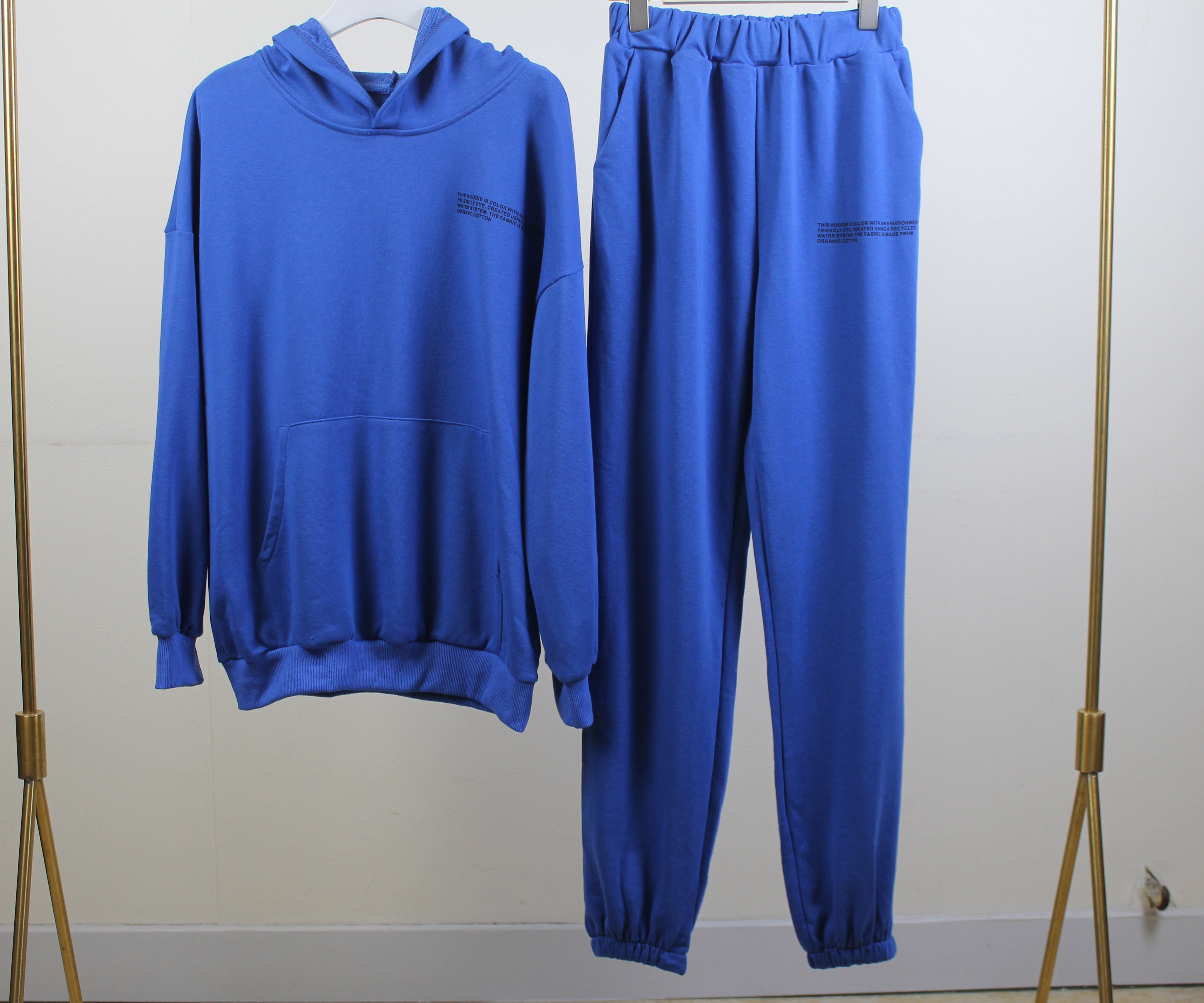Women's Tracksuit Set Woman 2 Pieces Trouser Suits Sportswear Hoodie+ Sweatpants Solid Pure Cotton Sweatshirts Spring Autumn