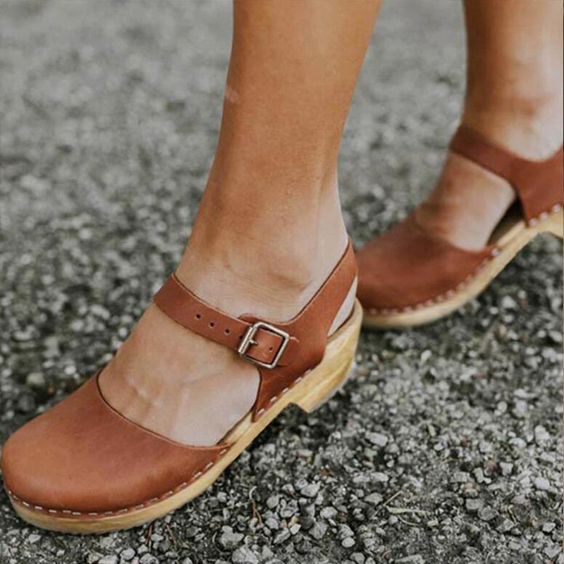 Geumxl Summer Women Wedge Sandals Female Platform Boots Mid Heel Sandal Back Strap Casual Shoes Ladies Sandals Womens Shoes Plus Size