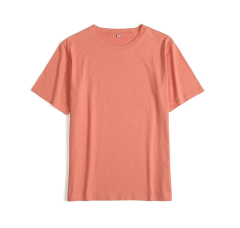 Geumxl Cotton T Shirt Women Summer 8 Solid Color Oversized Basic Harajuku Tshirt O-Neck  Female Tops Korean Casual Loose Tee Shirt