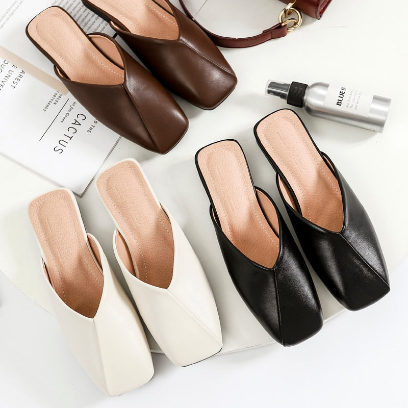 Geumxl 2022 In The Spring Designer Outdoorshoes Woman Mules Platform Slippers Sandalias De Verano Para Mujer Zapatos De Mujer Calzado