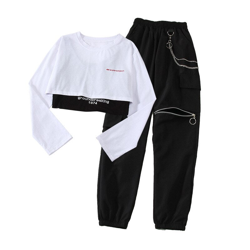 Geumxl Cargo Pants Woman Streetwear Fashion Jogger Trousers 2023 New Casual Hip Hop Harem Pants Harajuku Slim High Waist Woman Pants
