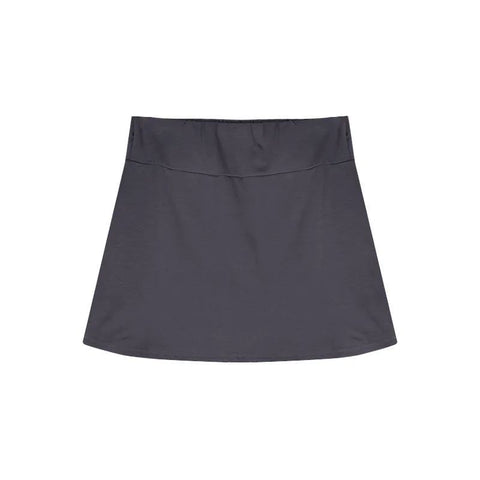 Geumxl Pastel Goth Micro Khaki Ins skirt Patchwork casual Micro skirt 90s A-line high waist elastic E-girl Y2K Aesthetics Short Bottoms