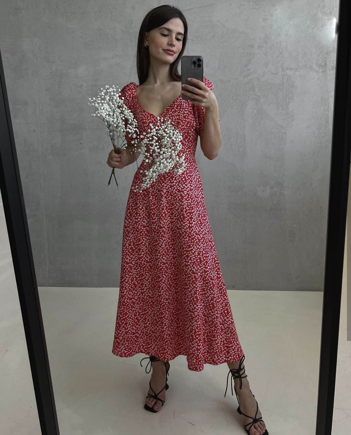 Geumxl Summer Floral Print Dress for Women V-Neck Vintage French Style Puff Sleeve Boho Long Maxi Dress Urban Retro Vestidos Mujer