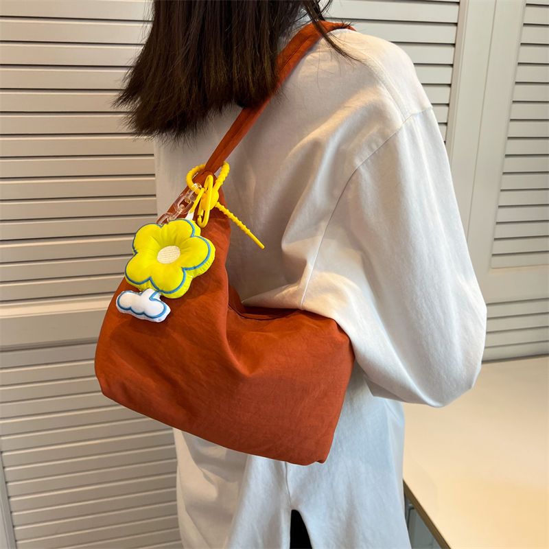 Geumxl Simple Solid Color Women's Underarm Bag Fashion Ladies Hobos Small Shoulder Bag Casual Female Girls Tote Clutch Purse Handbags