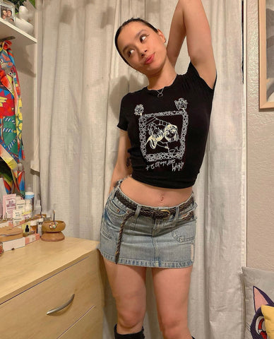 Punk Streetwear 90S Vintage Short-Sleeved Crop Top Female Gothic Harajuku 2022 Graphic Print Y2k Cyber Summer Slim Tank Tops