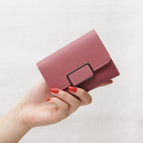 Geumxl Short Wallet Female Student Korean Version Love Tassel Coin Purse Mini Small Fresh Multifunctional Folding Wallet