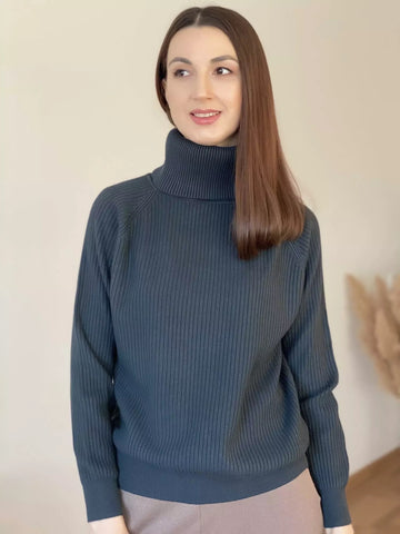 Geumxl Knitted Turtleneck Cashmere Sweater Women Long Sleeve Tops Knitwear Vintage Pullover Wool Jumper Sweaters For Women Fashion 2023