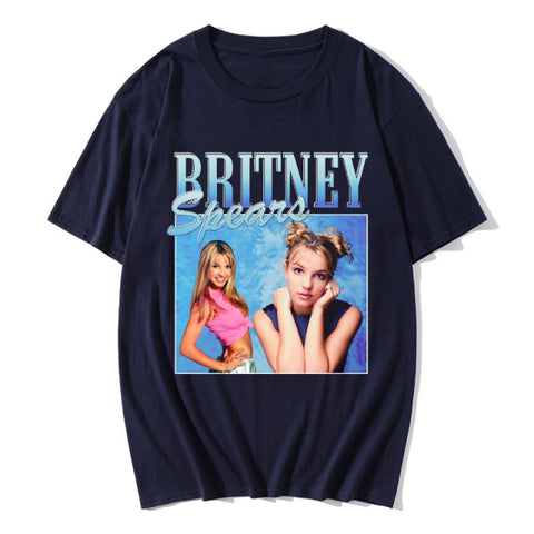 sunfiz HJN Britney Make America Great Again T-Shirt Women&#39;s Tumblr Fashion Cute Funny Shirt Hipsters Street Style Top