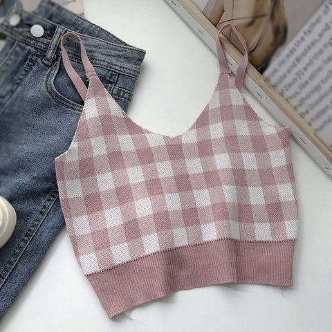 Hot Fashion Women Club Tank Tops Solid  V neck Letter Sleevless Camisoles Tube Crop Top Bralette Sexy Ladies Summer Tanks